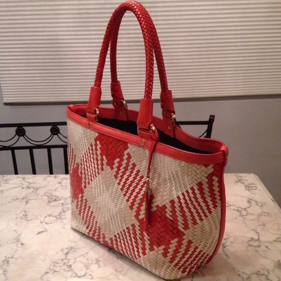 ⭐️SOLD! Cole Haan Genevieve NWT! Woven Leather Bag - Picture 2 of 8